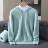 Sebastian | Men's Cashmere Hooded Pullover Knit Sweater