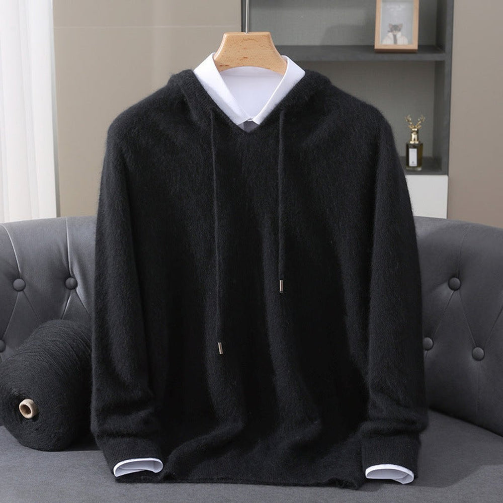 Sebastian | Men's Cashmere Hooded Pullover Knit Sweater