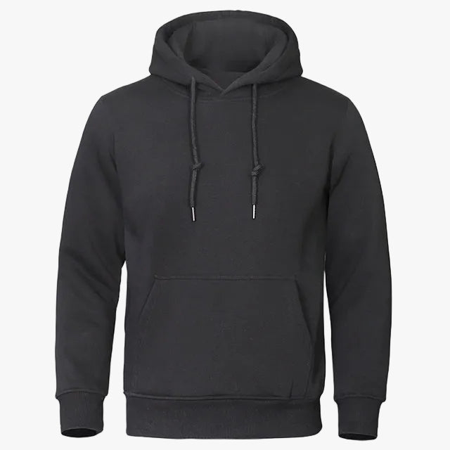 Men's Casual Fleece Hoodie with Drawstring Hood and Kangaroo Pocket