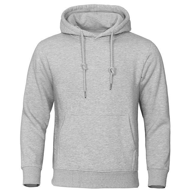 Men's Casual Fleece Hoodie with Drawstring Hood and Kangaroo Pocket