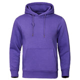 Men's Casual Fleece Hoodie with Drawstring Hood and Kangaroo Pocket