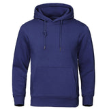 Men's Casual Fleece Hoodie with Drawstring Hood and Kangaroo Pocket