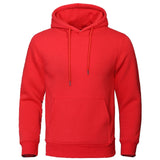 Men's Casual Fleece Hoodie with Drawstring Hood and Kangaroo Pocket