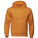 Men's Casual Fleece Hoodie with Drawstring Hood and Kangaroo Pocket