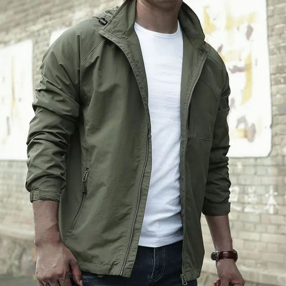 Elijah | Men's Casual Zip-Up Urban Street Jacket Long Sleeve - 3