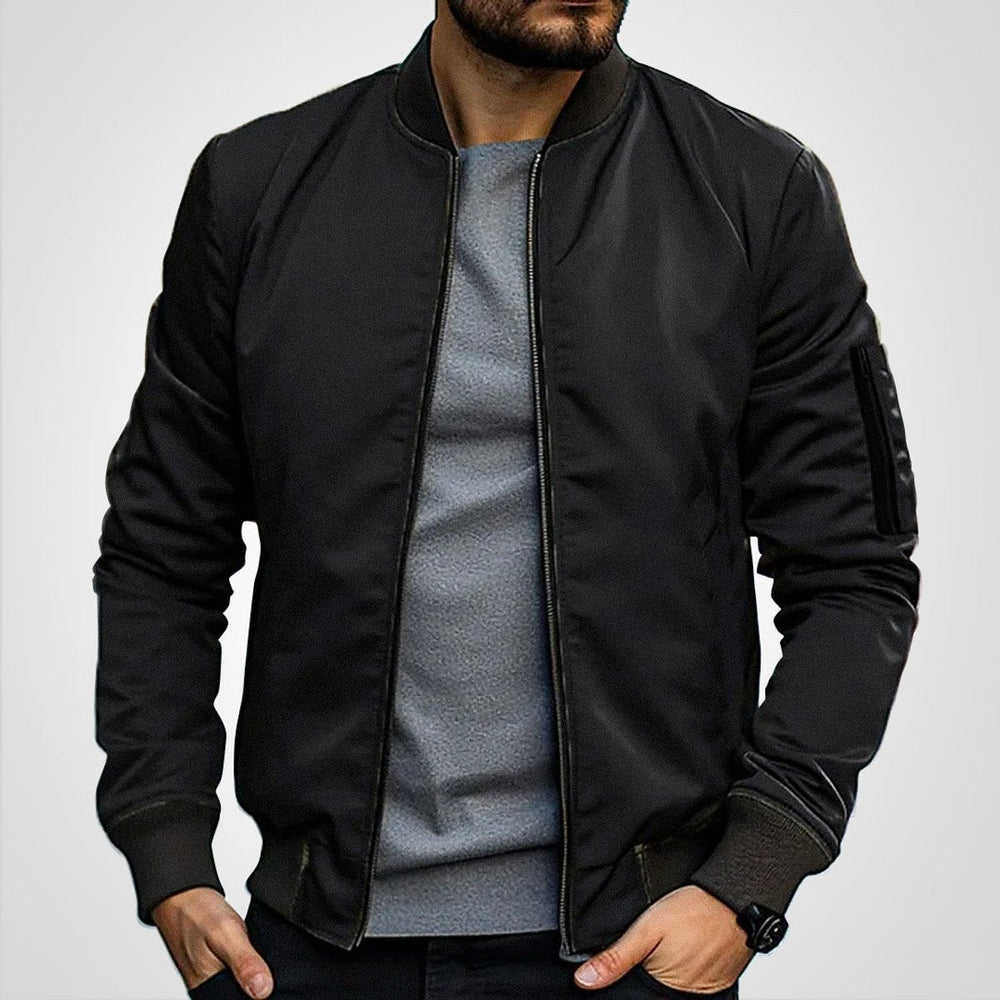 Sebastian | Men's Classic Slim-Fit Zip-Up Bomber Jacket