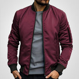 Sebastian | Men's Classic Slim-Fit Zip-Up Bomber Jacket