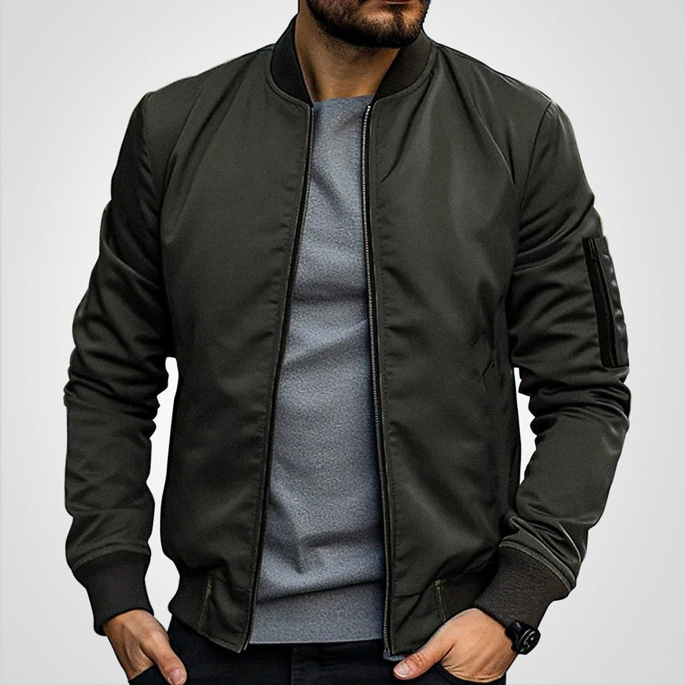 Sebastian | Men's Classic Slim-Fit Zip-Up Bomber Jacket