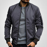 Sebastian | Men's Classic Slim-Fit Zip-Up Bomber Jacket