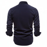 Mens Dress Shirt Button Up Casual Buttoned Collar