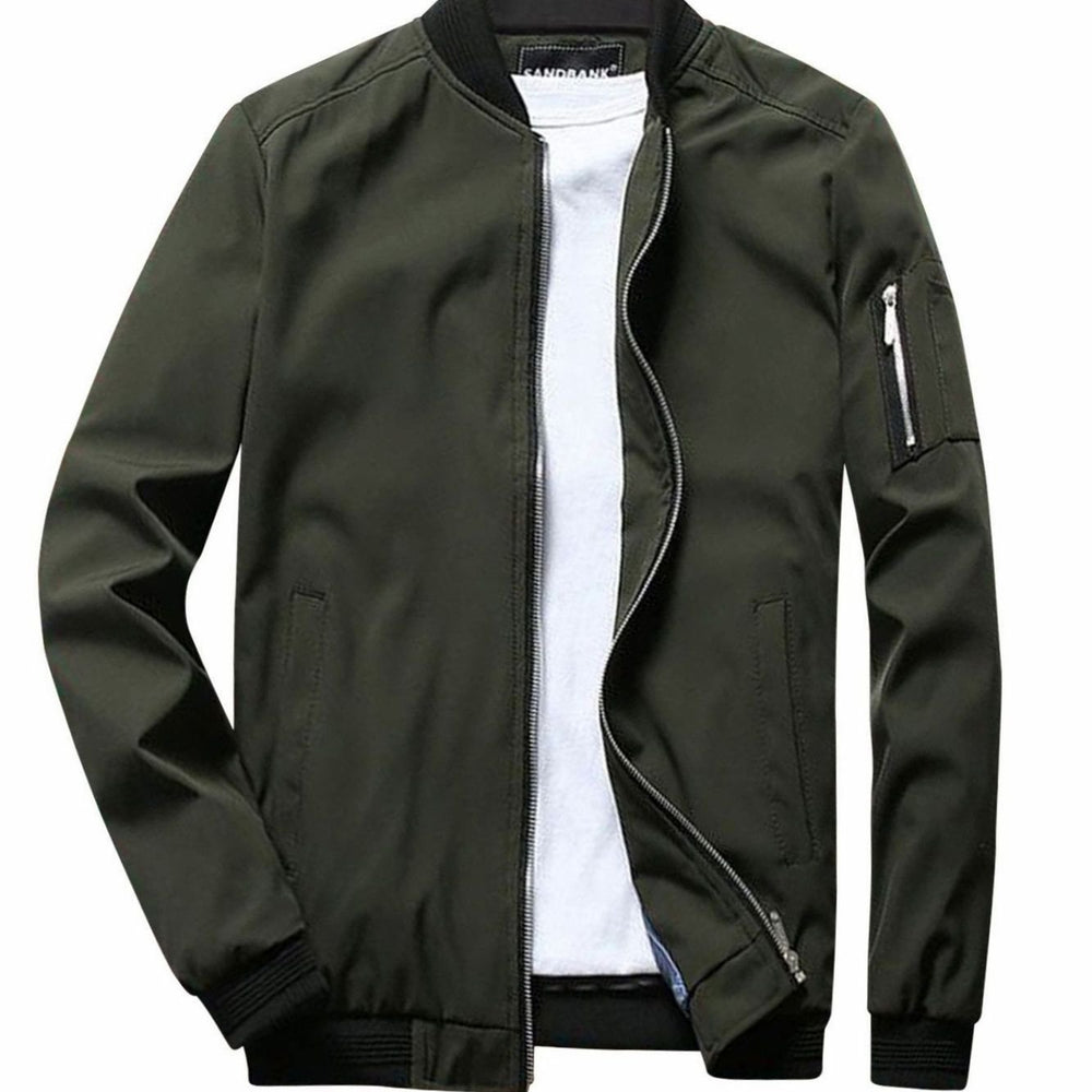 Jackson | Men's Full-Zip Bomber Front Jacket Ribbed-Collar Lightweight