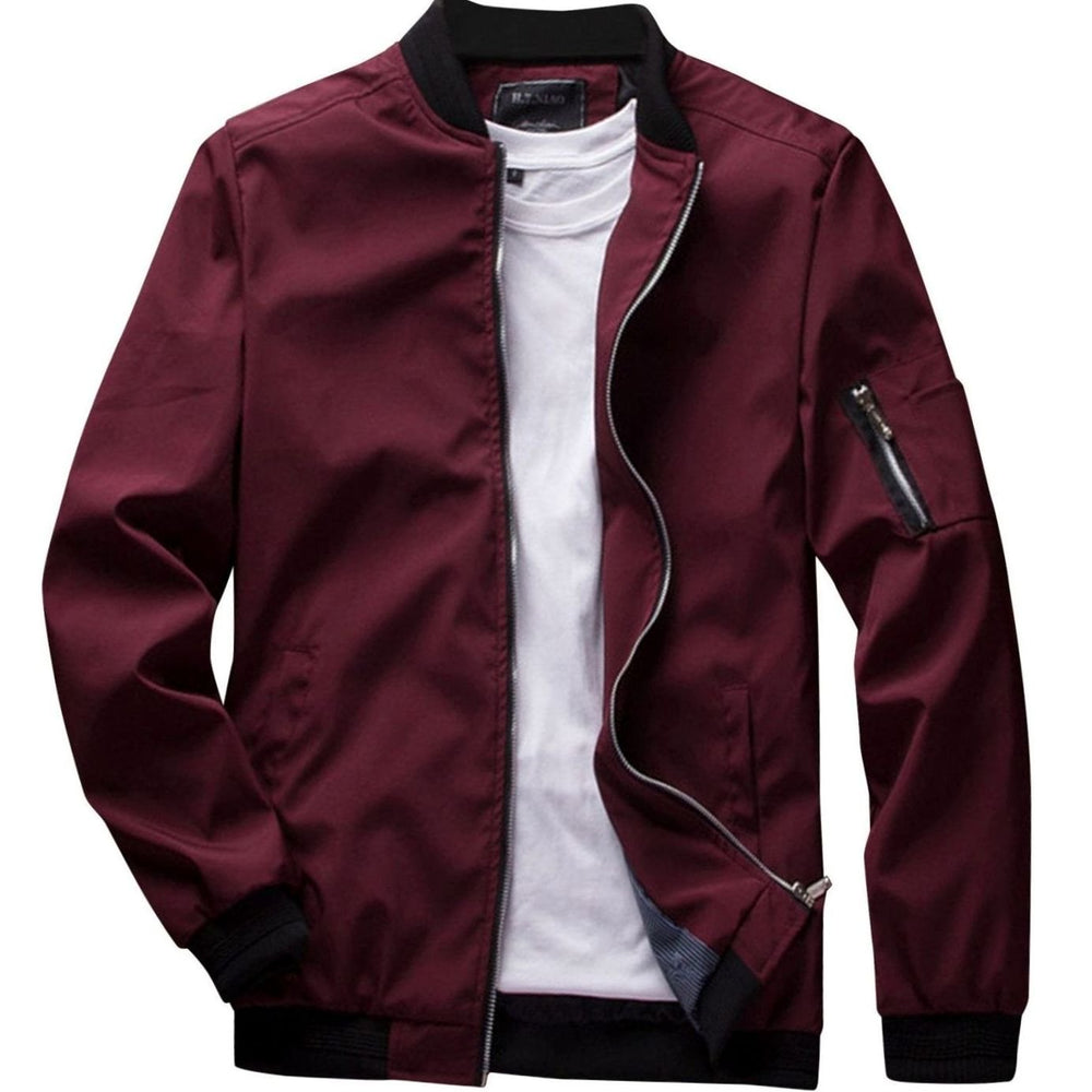 Jackson | Men's Full-Zip Bomber Front Jacket Ribbed-Collar Lightweight - 4