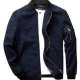 Jackson | Men's Full-Zip Bomber Front Jacket Ribbed-Collar Lightweight - 5