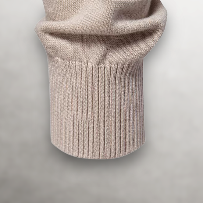 Men's Knit Pullover Sweater with Crew Neck and Ribbed Trim
