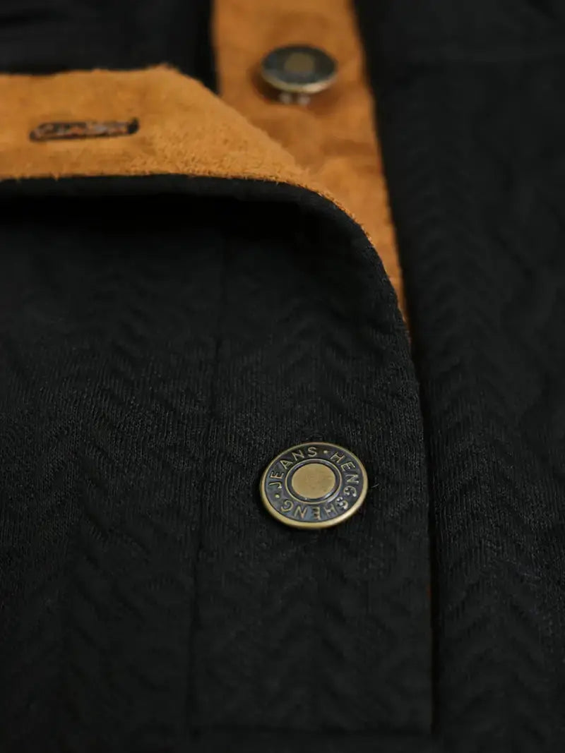 Men's Knitted Outdoor Sweater with Patches - Logan - 10