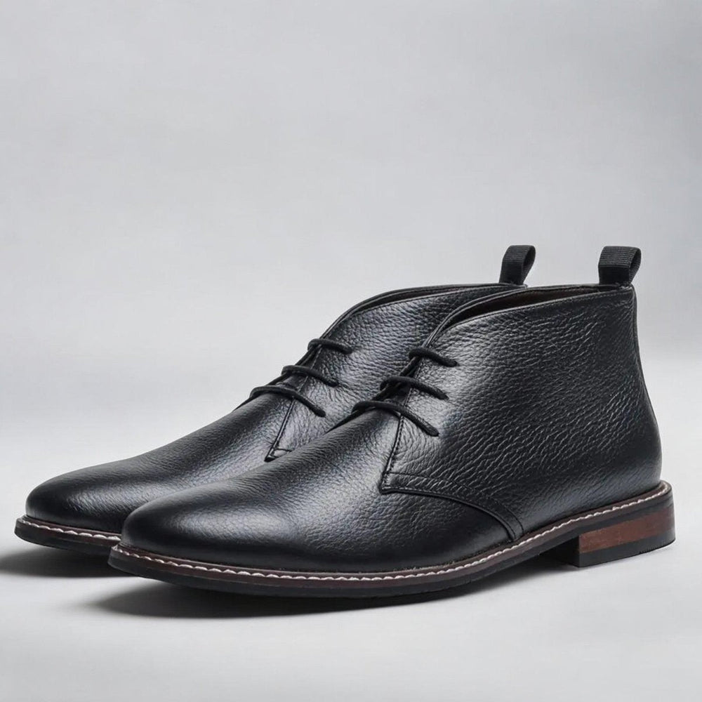 Alexander | Men's Lace-Up Chukka Ankle Boots Faux Leather