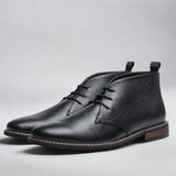 Alexander | Men's Lace-Up Chukka Ankle Boots Faux Leather