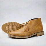 Alexander | Men's Lace-Up Chukka Ankle Boots Faux Leather