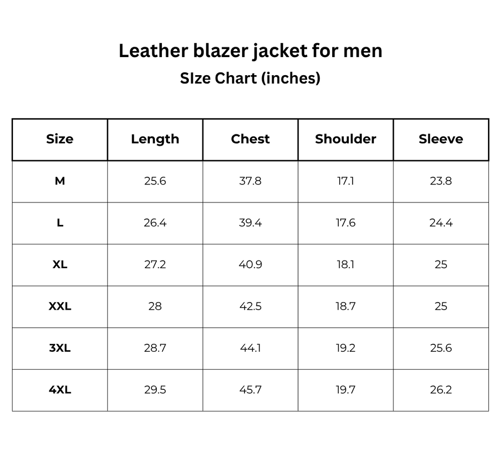 Men's Leather Blazer – Leonardo