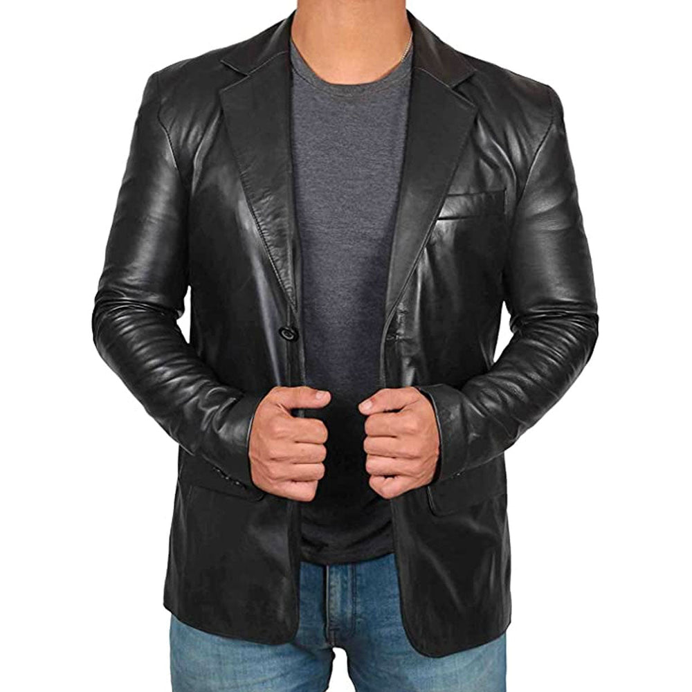 Men's Leather Blazer – Leonardo