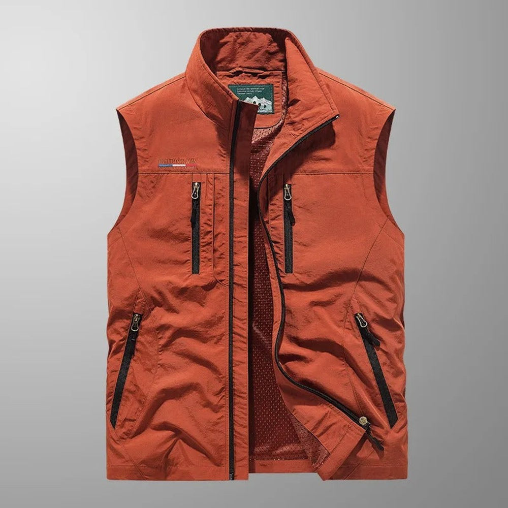 James | Men's Lightweight Breathable Multi-Pocket Cargo Mens Gilet