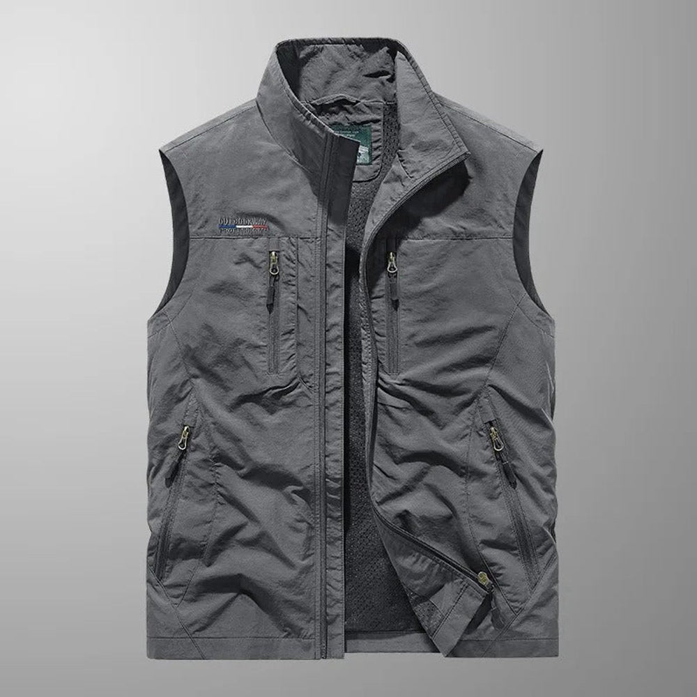 James | Men's Lightweight Breathable Multi-Pocket Cargo Mens Gilet