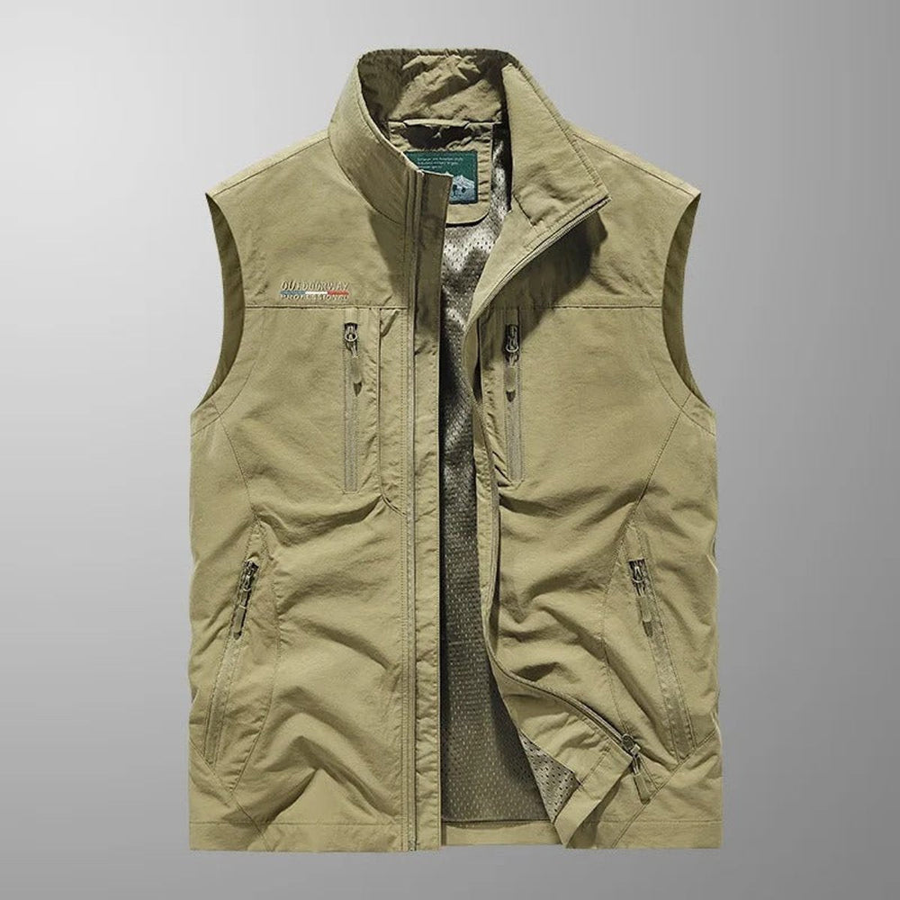 James | Men's Lightweight Breathable Multi-Pocket Cargo Mens Gilet