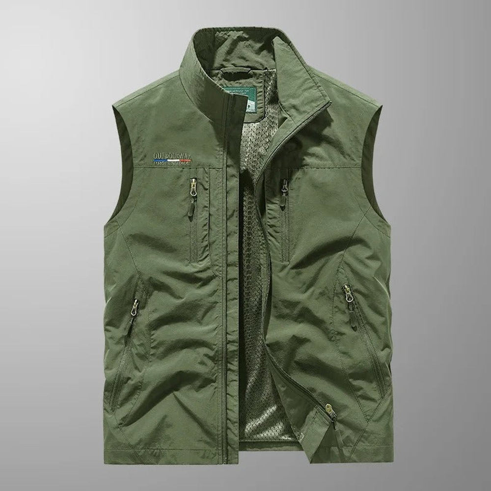 James | Men's Lightweight Breathable Multi-Pocket Cargo Mens Gilet