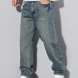Men's Loose Fit Jeans Straight Leg | Casual Wear