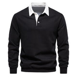 Men's Polo Sweater with Long Sleeves - Rafael