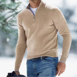 Aiden | Men's Quarter-Zip Soft Knit Sweater Pullover