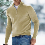 Aiden | Men's Quarter-Zip Soft Knit Sweater Pullover