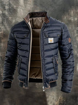Lucas | Men's Quilted Puffer Jacket Wind Resistant Duck Down