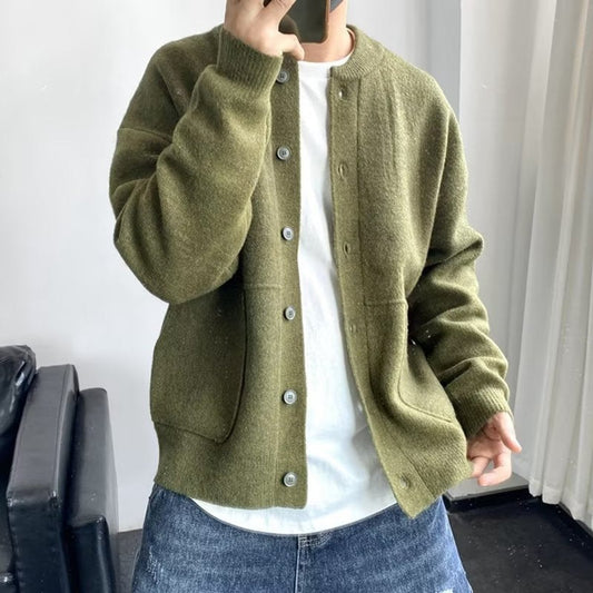 Men's Knit Cardigan – Button-Up & Relaxed Fit
