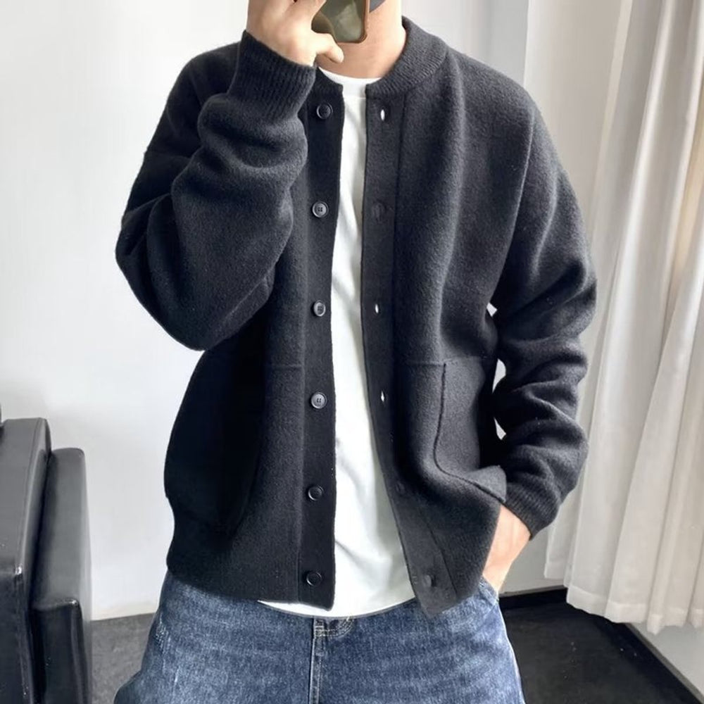 Nathan | Men's Relaxed-Fit Button-Up Knit Cardigan Sweater