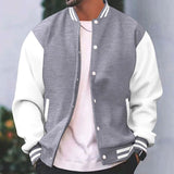 Oliver | Men's Retro Two-Tone Snap-Button Varsity Jacket - 5