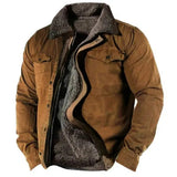 James | Men's Sherpa-Lined Western Snap-Button Mens Cardigan Jacket