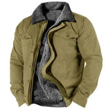 James | Men's Sherpa-Lined Western Snap-Button Mens Cardigan Jacket