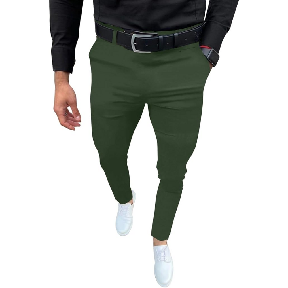 Men's Evert Slim Fit Stretch Trousers - Comfortable & Stylish Casual Pants