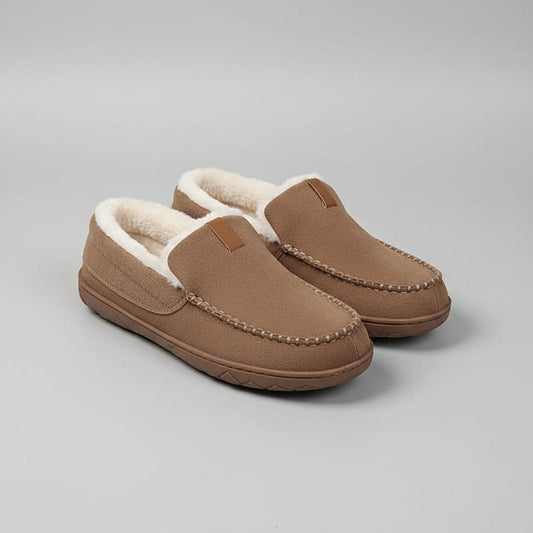 Men's Loafers – Slip-On Design, Cozy Home Footwear & Soft Synthetic Lining