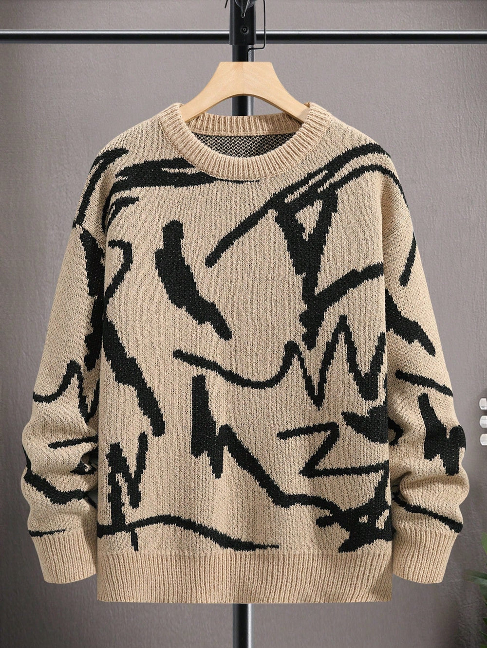 Men's Sweater with Graphic Print - Arvid
