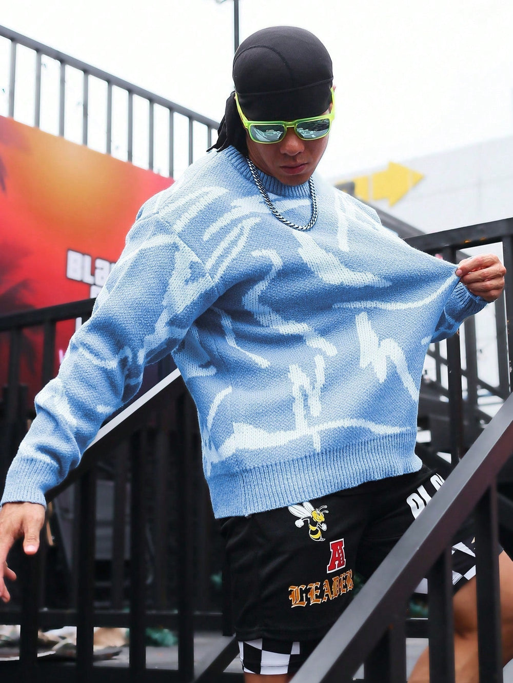 Men's Sweater with Graphic Print - Arvid