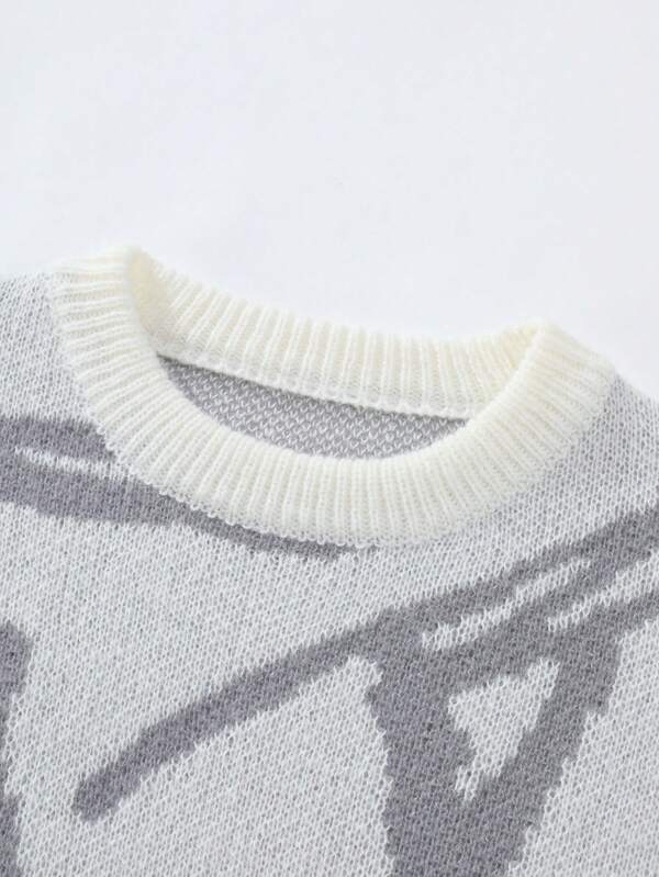 Men's Sweater with Graphic Print - Arvid