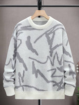 Men's Sweater with Graphic Print - Arvid