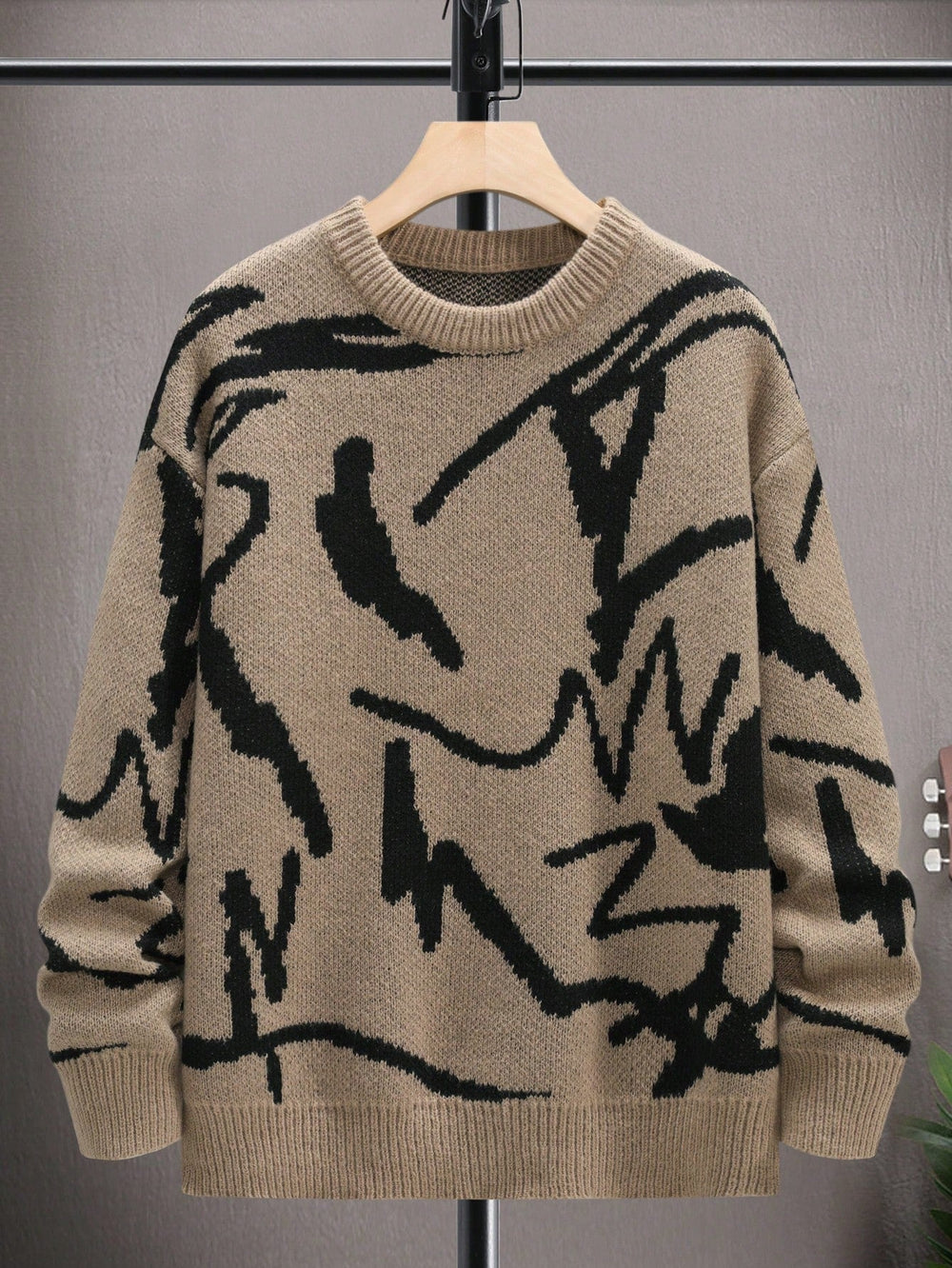 Men's Sweater with Graphic Print - Arvid