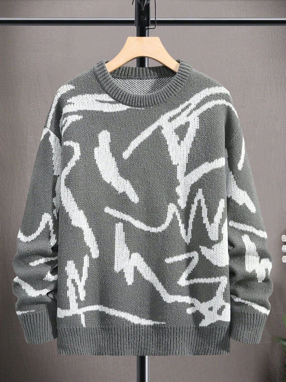 Men's Sweater with Graphic Print - Arvid