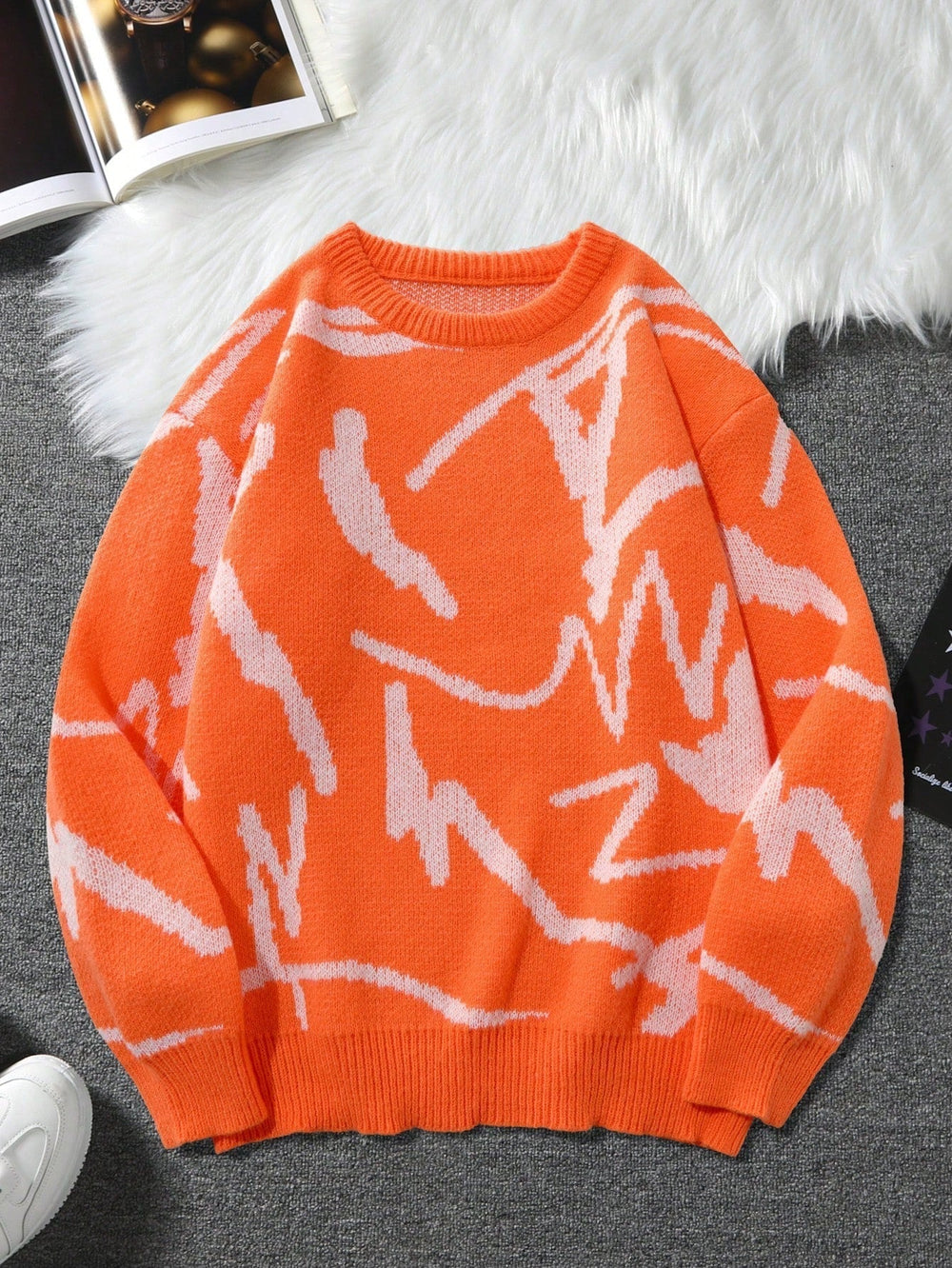 Men's Sweater with Graphic Print - Arvid