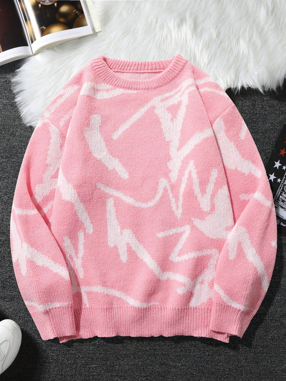 Men's Sweater with Graphic Print - Arvid