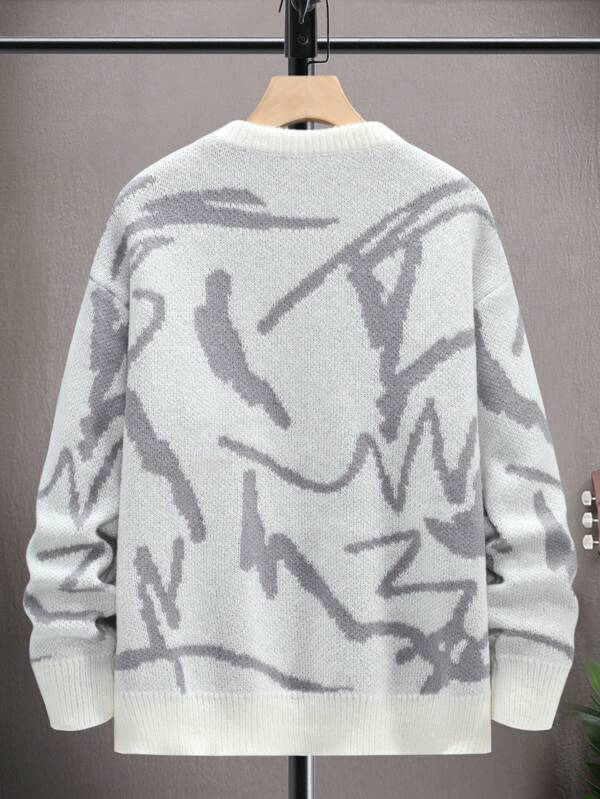 Men's Sweater with Graphic Print - Arvid