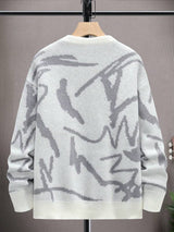 Men's Sweater with Graphic Print - Arvid